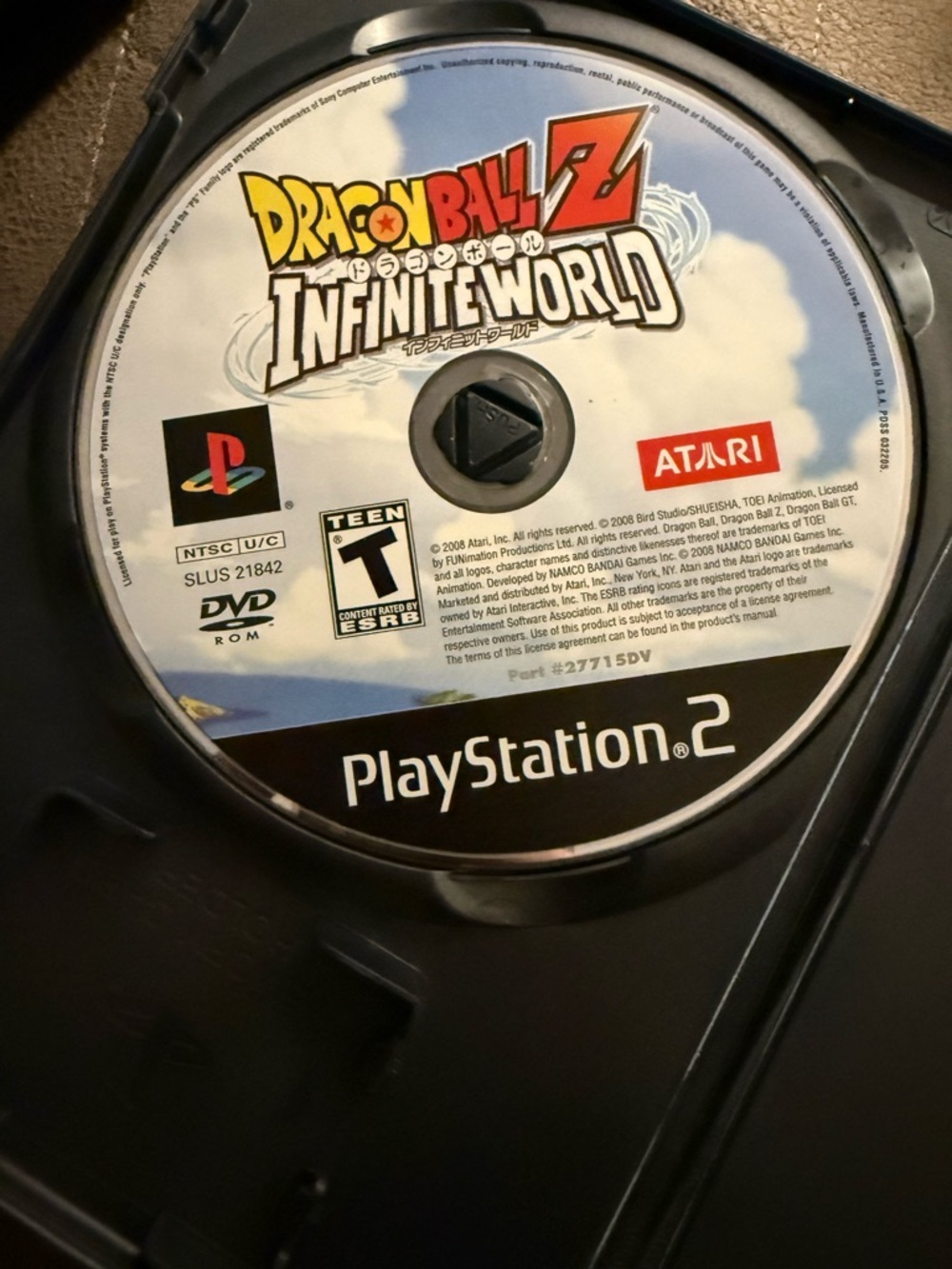 Dragon Ball Z: Infinite World (PlayStation 2) - White/Blue Disc